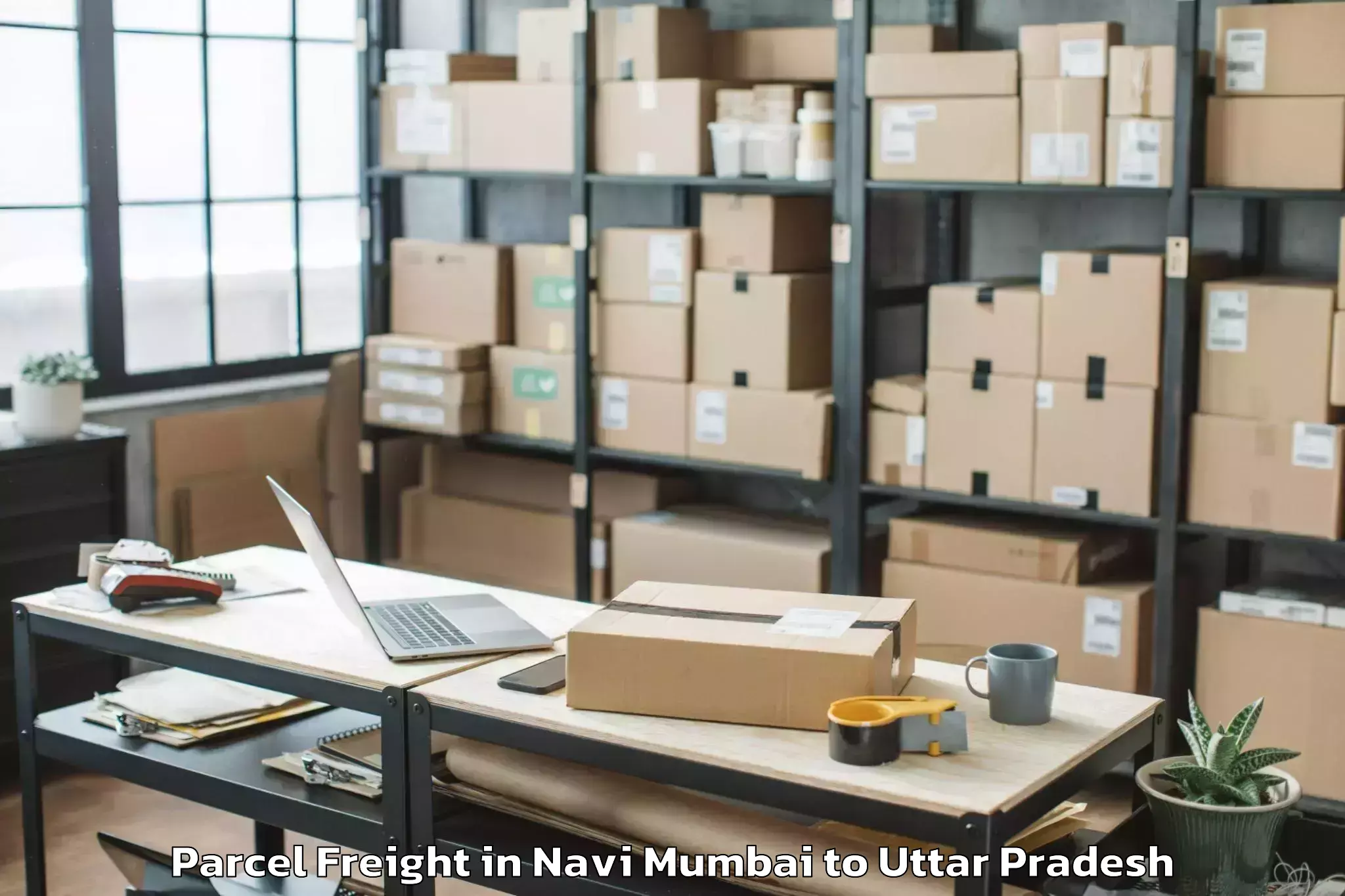 Navi Mumbai to Mau Aimma Parcel Freight